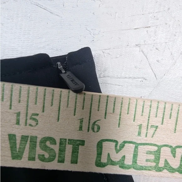 Athleta Black Wide Leg Cropped Pants –‎ Women's Size 12 Career Casual READ - Picture 5 of 8